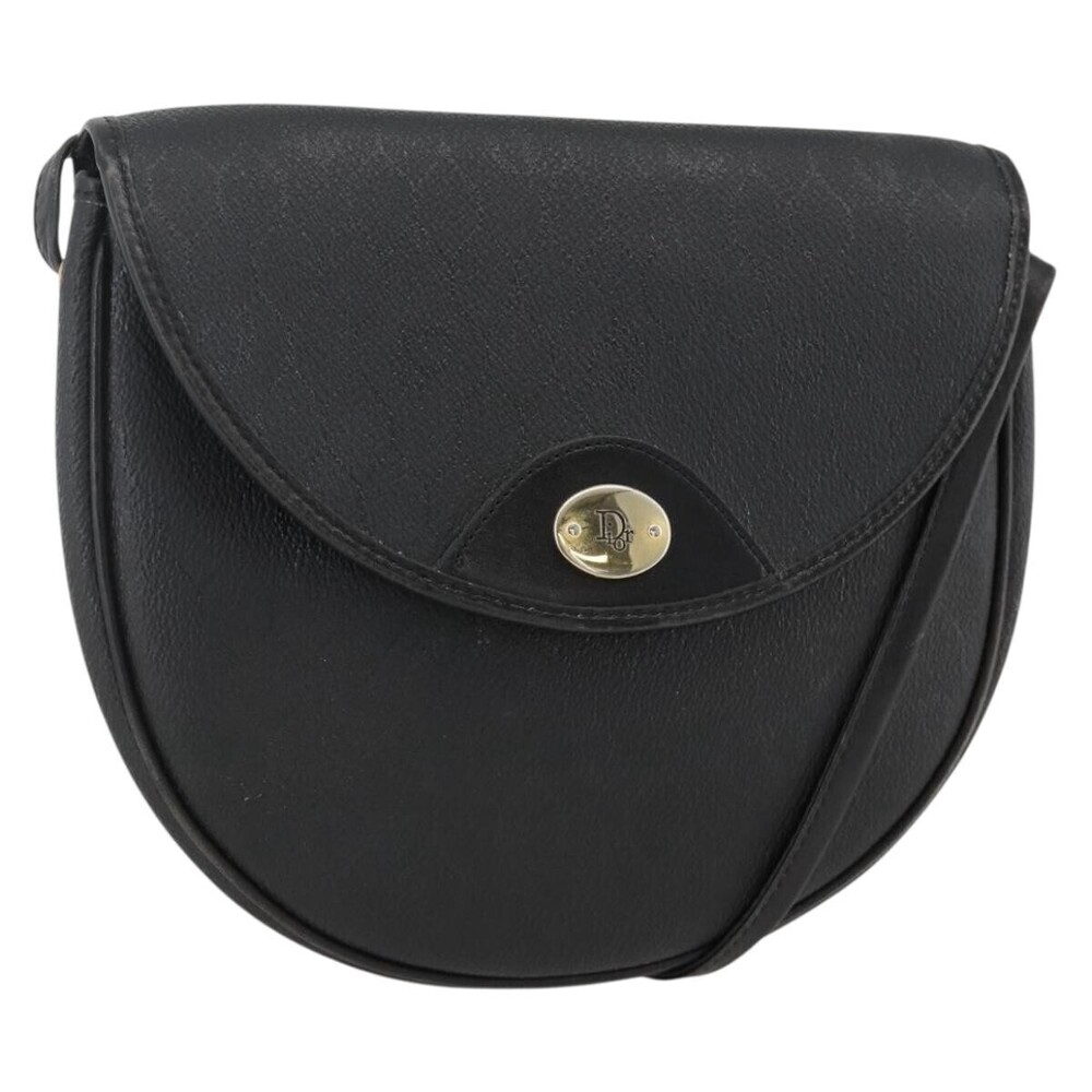 Christian Dior Vintage Honeycomb Flap Coated Canvas